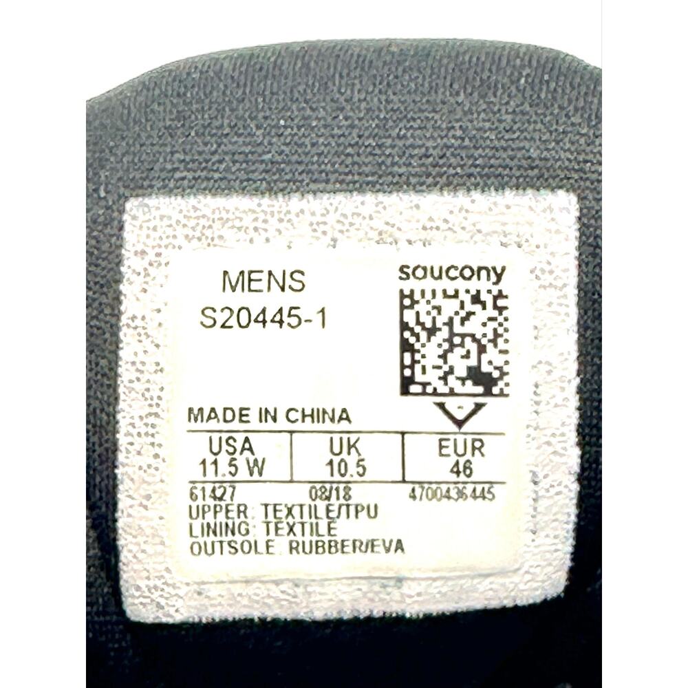 Saucony Ride ISO Everun Men Running Shoes Size 11.5 Blue/White/Black Knit Comfy - Picture 12 of 13